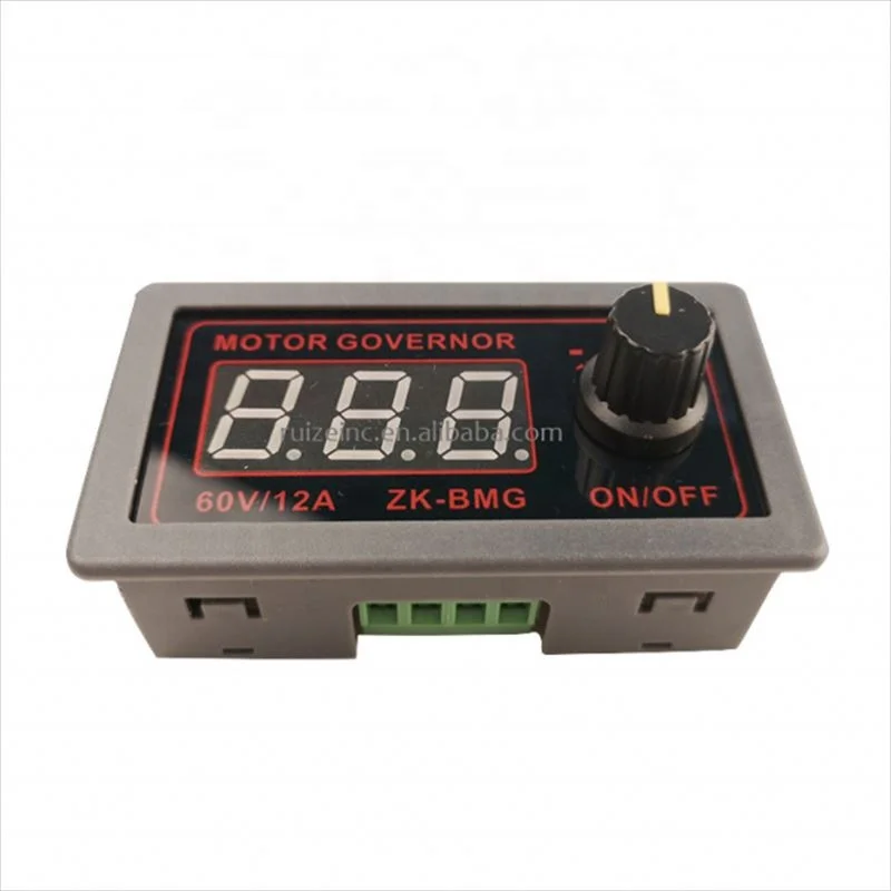 DC 9-60V 12v 24v 36V 48V 12A DC Motor Controller PWM Adjustable Speed Digital display encoder duty ratio frequency ZK-BMG