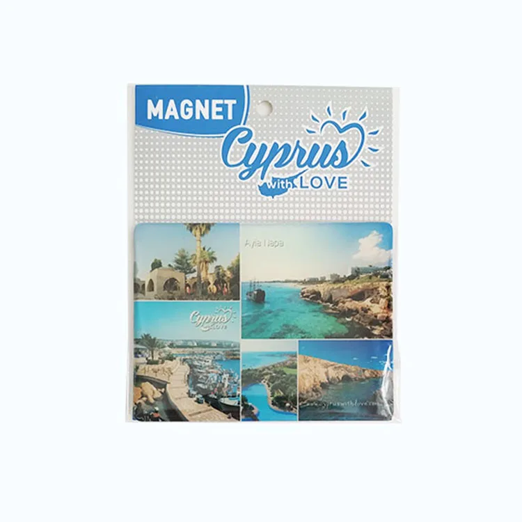 Hot Sales Good Quality Custom Printing Rectangle Epoxy Non-toxic PP/PVC Rubber Fridge Magnet For Promotion