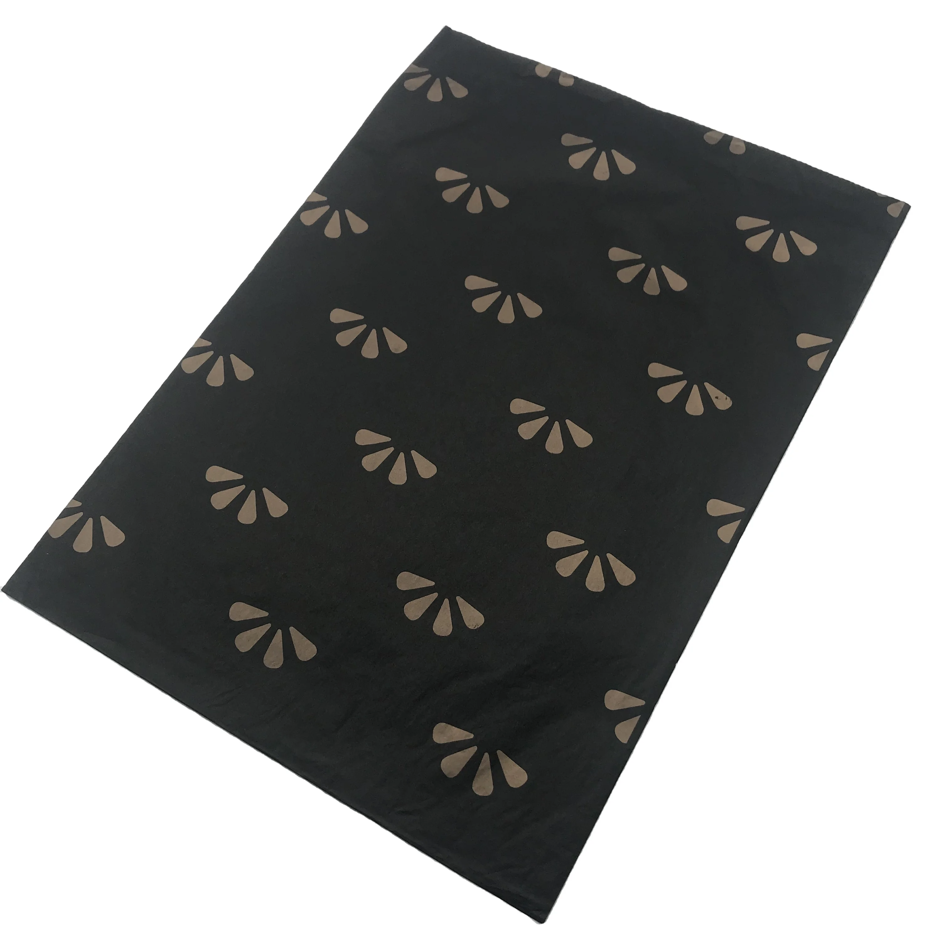 Black Paper Print Custom Gift Packaging Tissue Wrapping Paper With logo