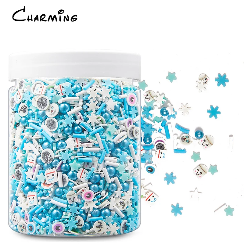 Polymer Clay Christmas Cute Gingerbread Food Polymer Clay Slices For Slime Filler Diy Crafts Keychain Decoration Nail Art