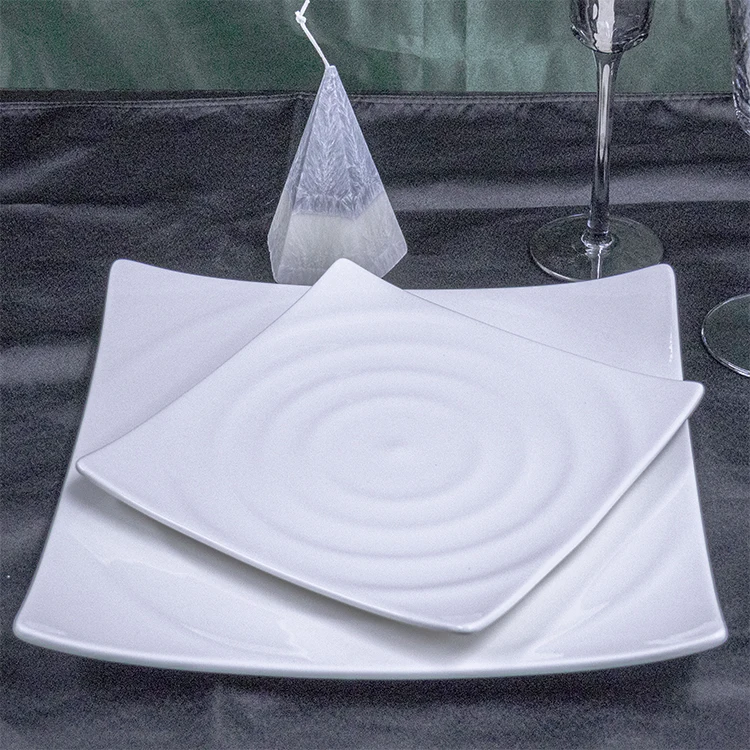 PITO HoReCa china housewares wholesale ceram plate dinner porcelain dinner sets Square plate