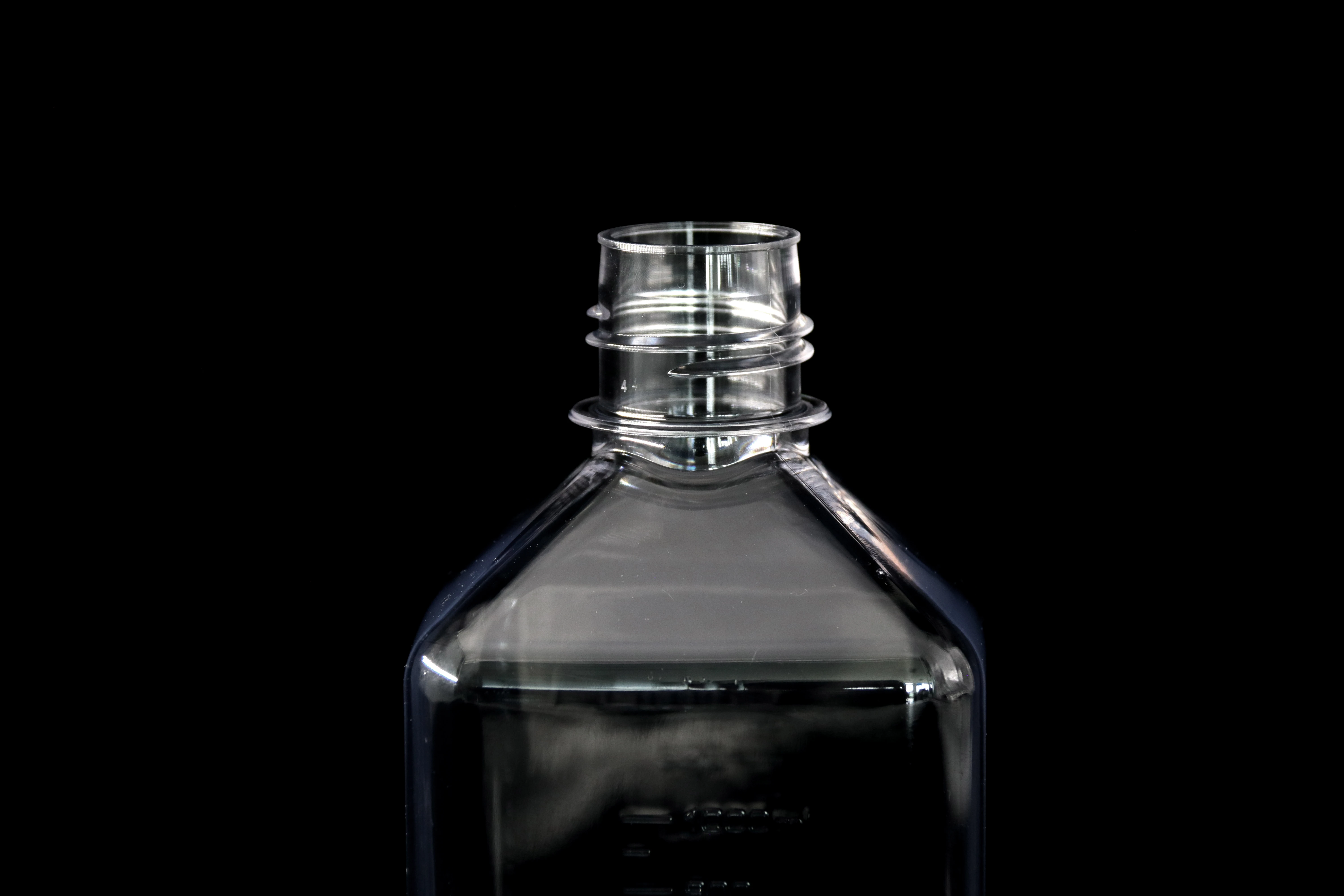 1000ml Lab Bottle Clear Square PET PETG Media Bottles Sterile Pharmaceutical Plastic Bottles used for Cell Culture