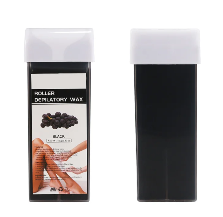 
Home Waxing Kit Professional Elastic Soft Wax Honey Depilatory Natural 100g Wax Roll On Painless Hair Removal for Full Body 