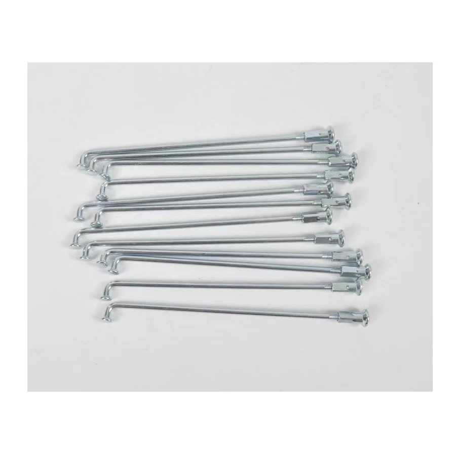 12G Steel Spoke Large Load E-Bike Spoke With Nipple Tricycle Kid Bike Spokes J Bend 2.5 mm Diameter E-Bike Wheel Part