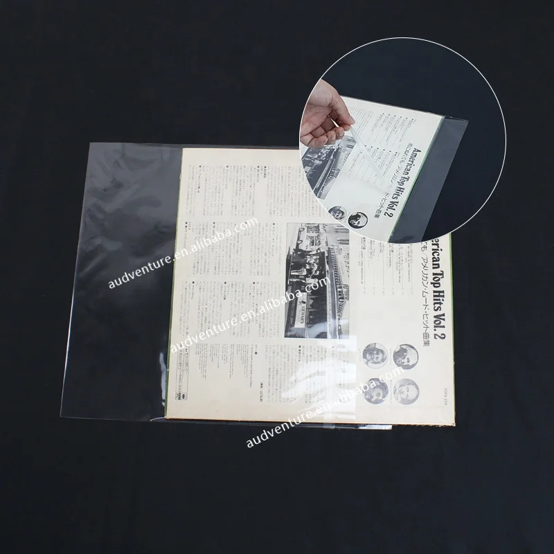 transparent clear vinyl record album sleeves LP records outer sleeves for turntable player lover