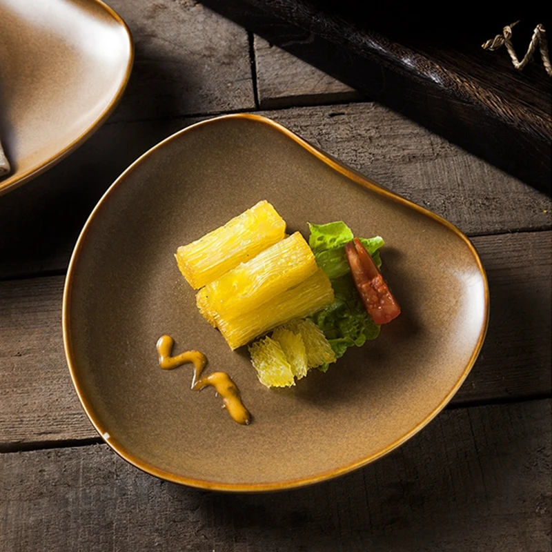 NEW Ceramic Pasta Steak Cake Plate Dessert Cold Dish Dim Sun Show Plates Snacks Dinner Service Tray Kitchen Restaurant Tableware