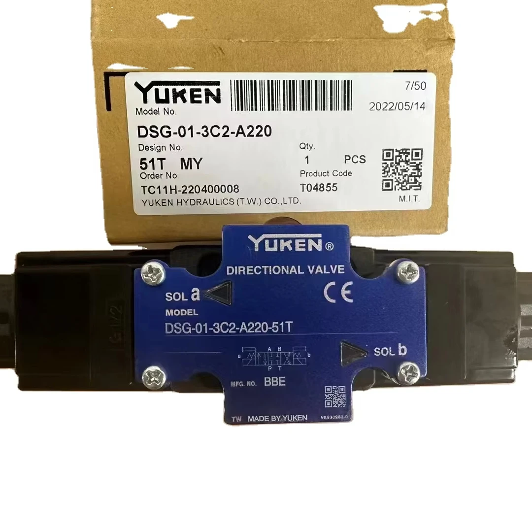DSG-01-3C2-A220-51T Yuken DSG-01 Hydraulic Solenoid Valve Models YUKEN 3C2 2B2 DSG-01-2B2-A220-51T