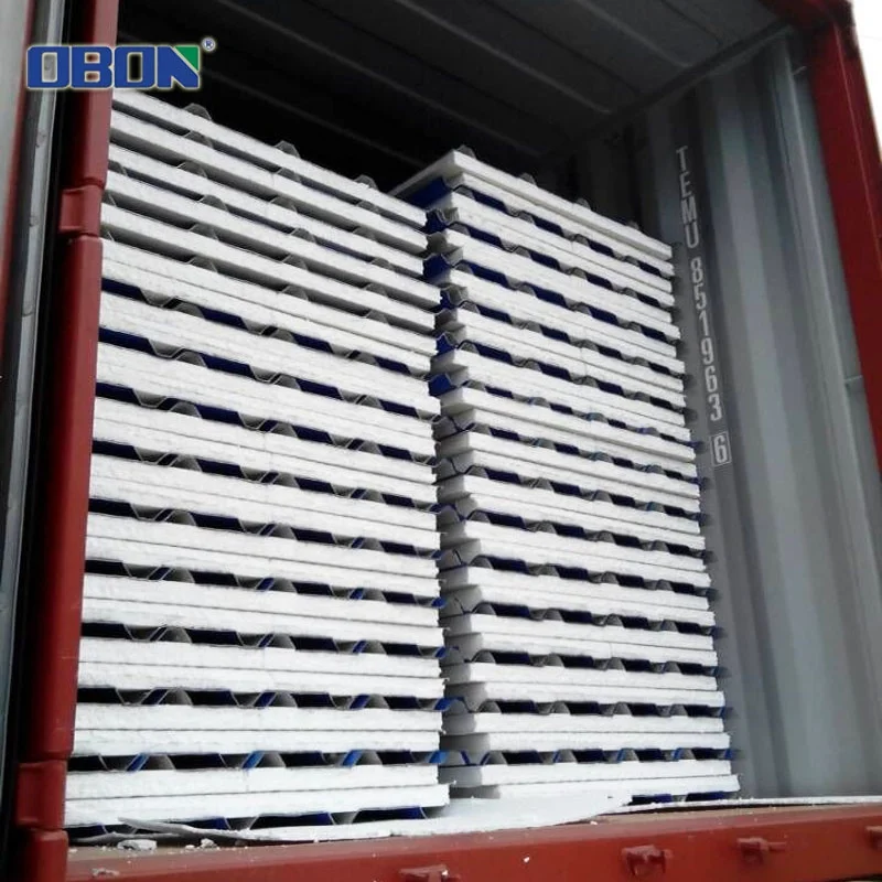 Thermal Insulation 50~200mm Thickness Polystyrene EPS Sandwich Panel Roofing and Wall Boards