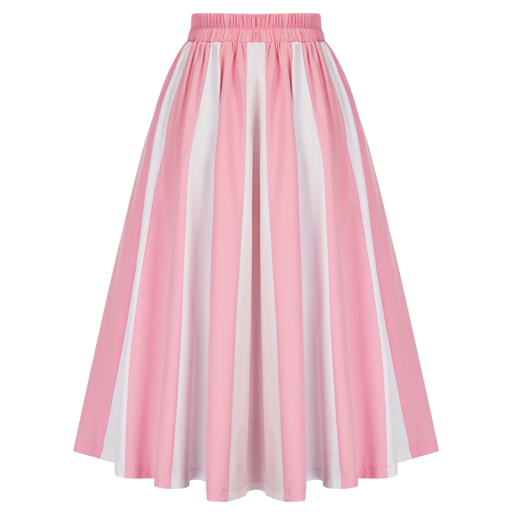 Long Plus Size Pencil Skirts Ladies Office Womens Skirts Bohemian Stylish Vintage Solid Pleated Skirts For Women 2023