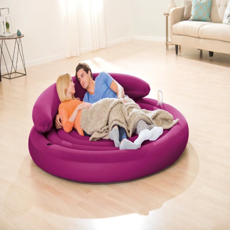 Intex 68881 Guest Bed 191x53 cm Round Inflatable Daybed Ultra Lounge Sofa bed