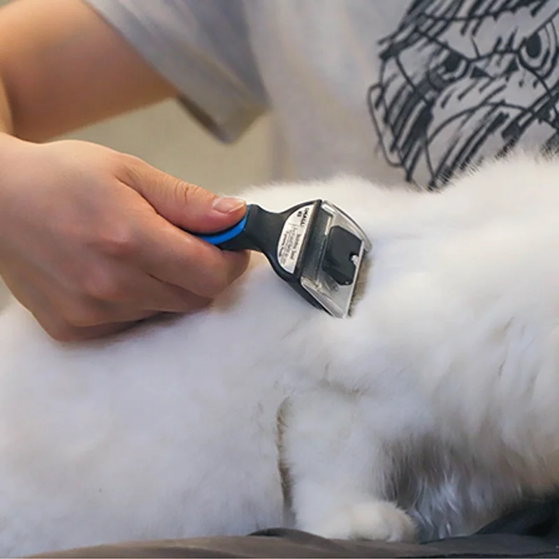 Pet Dog Brush Comb Stainless Steel Fur Cleaning Hair Remover Brush Grooming Safety Tool dog brush for shedding