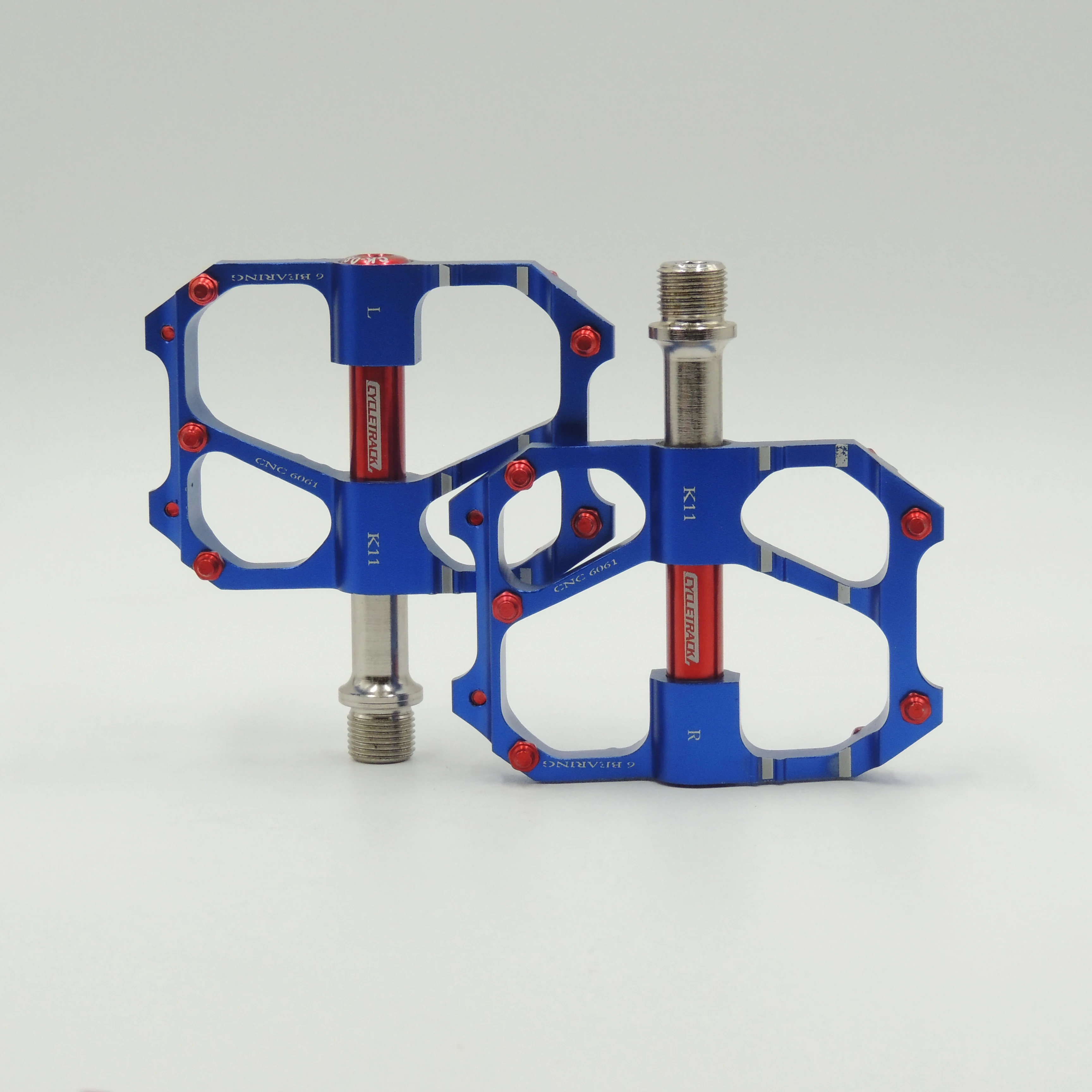 
Bicycle CK-K11 Plating color pedal aluminum flat platform adapter conversion universal compatible mountain bike road bike parts 