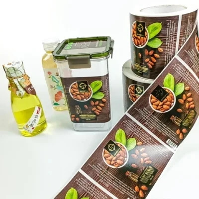 Custom Food Labels Adhesive Label Glass Jar Sticker Frozen Food Sticker Label