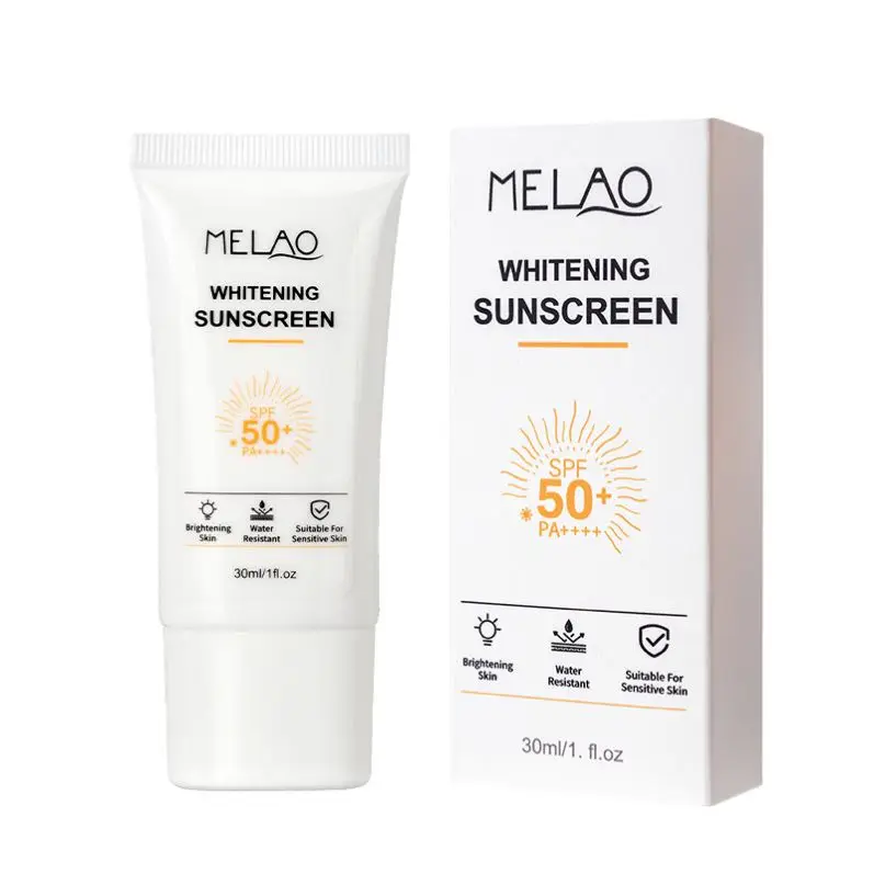 OEM/ODM MELAO Organic Sun Screen Lotion Non-greasy Vegan Broad Spectrum Moisturizing Uva/uvb Facial Sunscreen Spf 50 Korean
