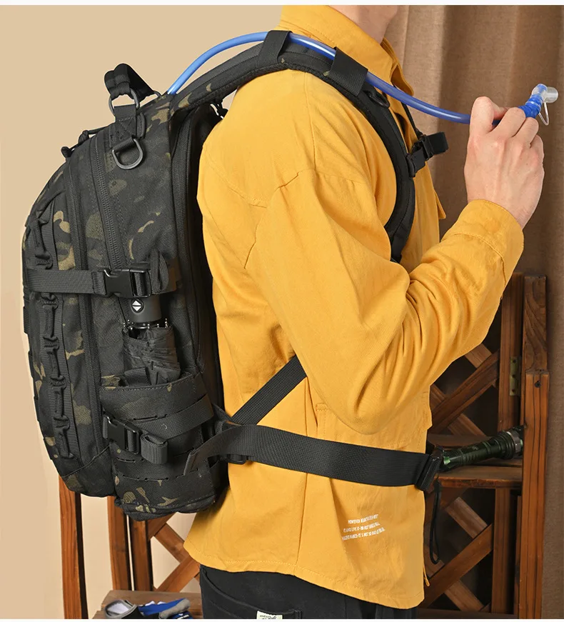 Direct Sales from Manufacturer Waterproof 36-55L Outdoor Tactical Backpack for Climbing Casual Tours Camping Laser Navigation
