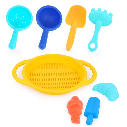 DIY  online shopping beach toys sand toy Soft beach fun sand spades tools set buckets set summer