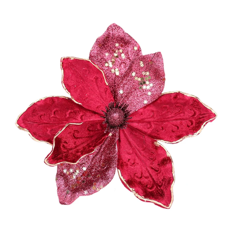 Artificial flowers for Christmas wreath decorations Velvet environmentally friendly Used for party landscaping