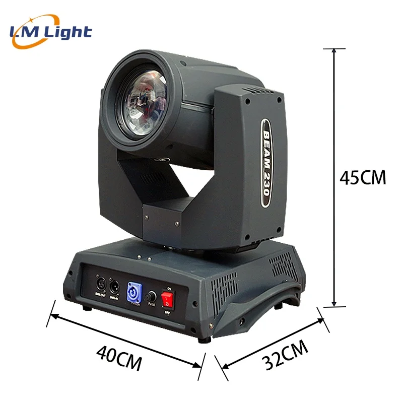 LM professional stage lighting equipment sharpy light spot 230w 7R Moving Head Beam light with 2in1 Flight Case