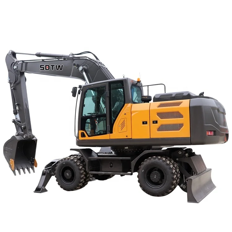 Construction Machinery wheeled Excavators TW180L 18 Ton 0.9cbm 133kw large Hydraulic Digger Excavator hot sale