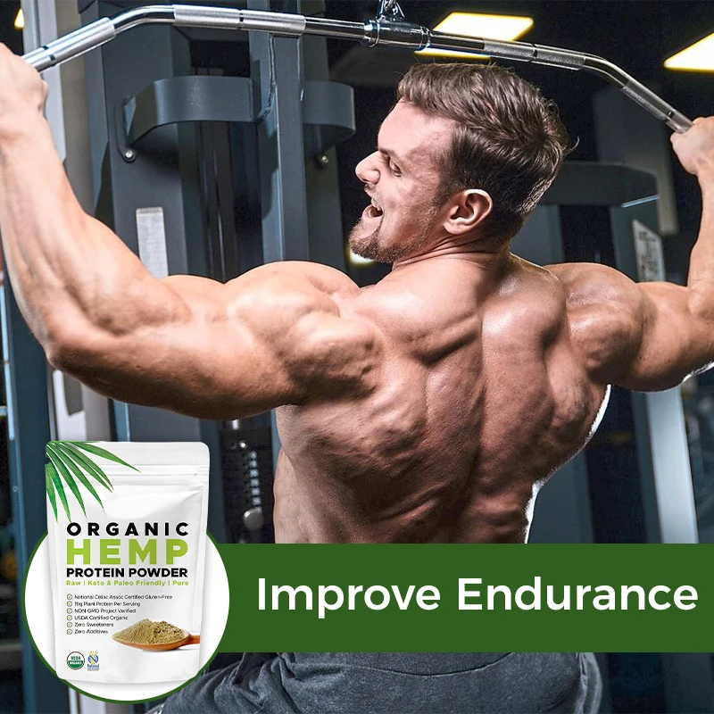Private Label OEM protein powder sports nutrition for Muscle Recovery HEMP protein powder