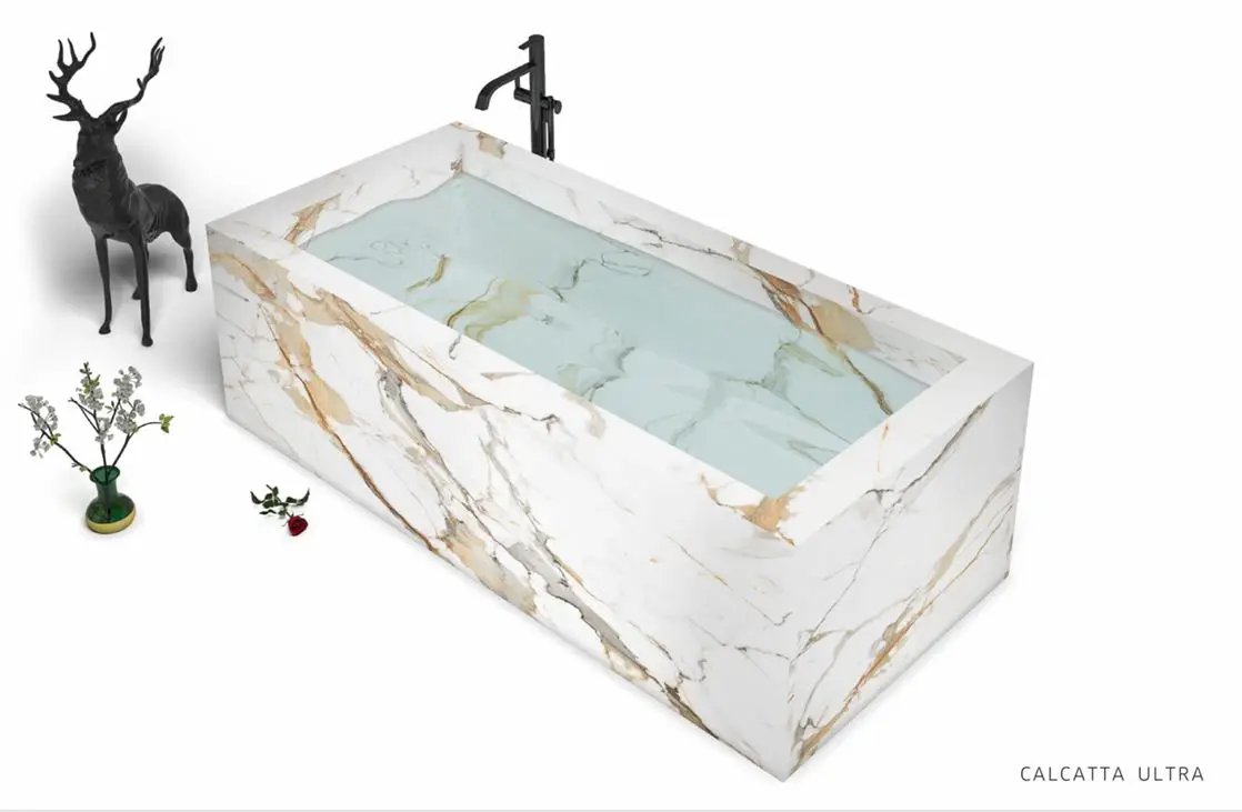 Direct Factory Supply 800x3000mm Calcatta Ultra Porcelain Tiles for Making Bath Tub Home Tiles at Affordable Price