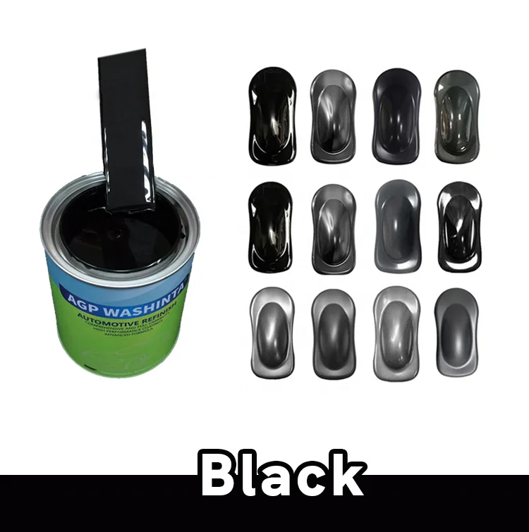 Factory 1K Cars Repairing Car Painting Supplier International Black Car Paint
