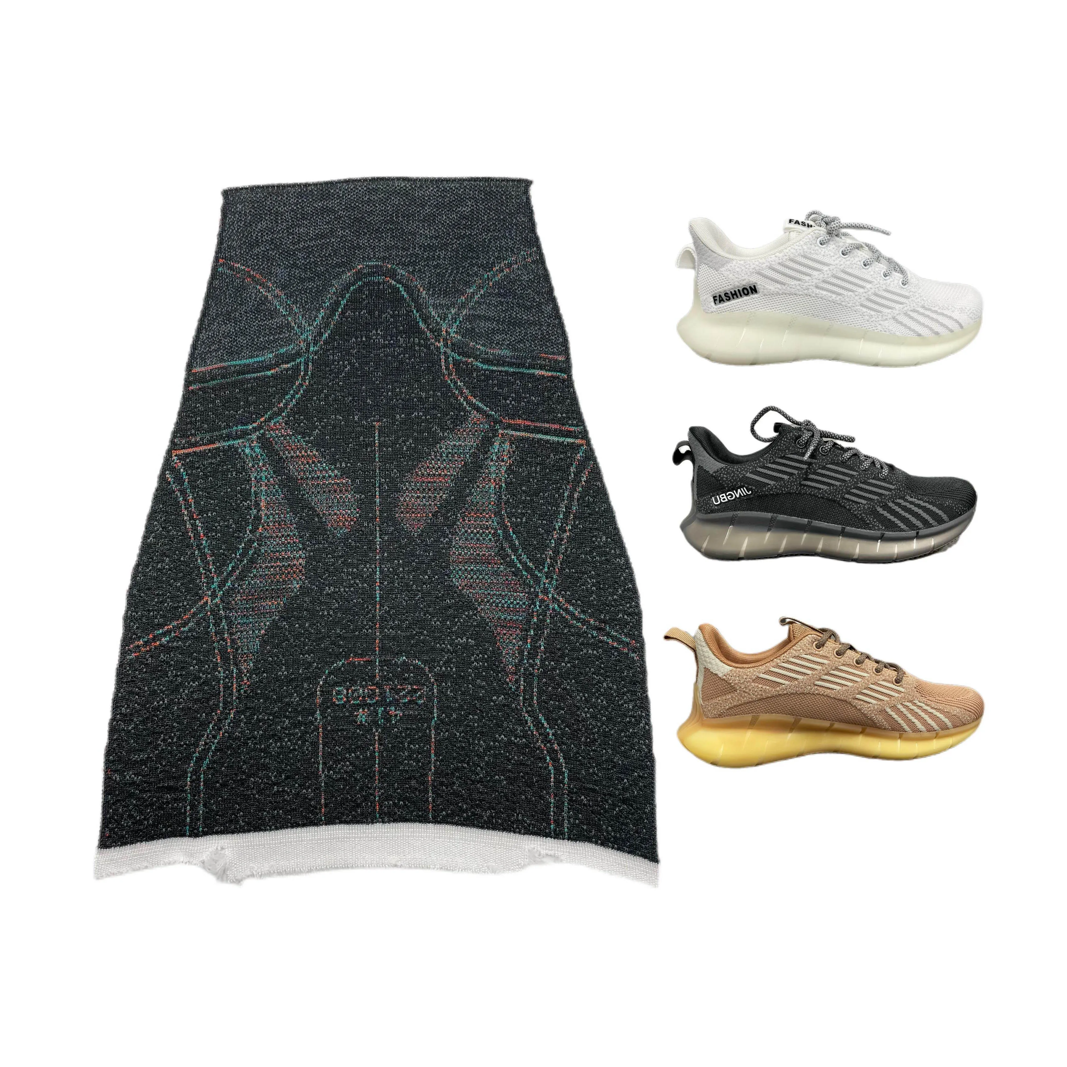 Fashionable Design Nylon Fly Knit Elastic Material Boys Girls Sneaker Patterns Breathable Shoe Upper