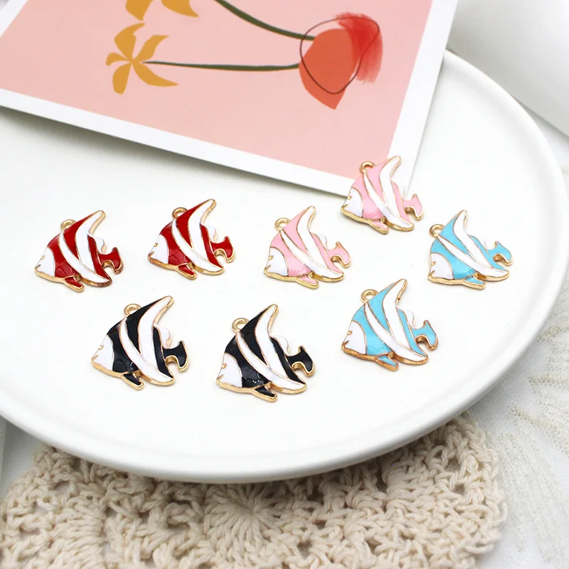 Mini Cute Sea Small Artificial Sea Animal Fish Beads Wholesale Jewellery Beads Metal Alloy Pendant