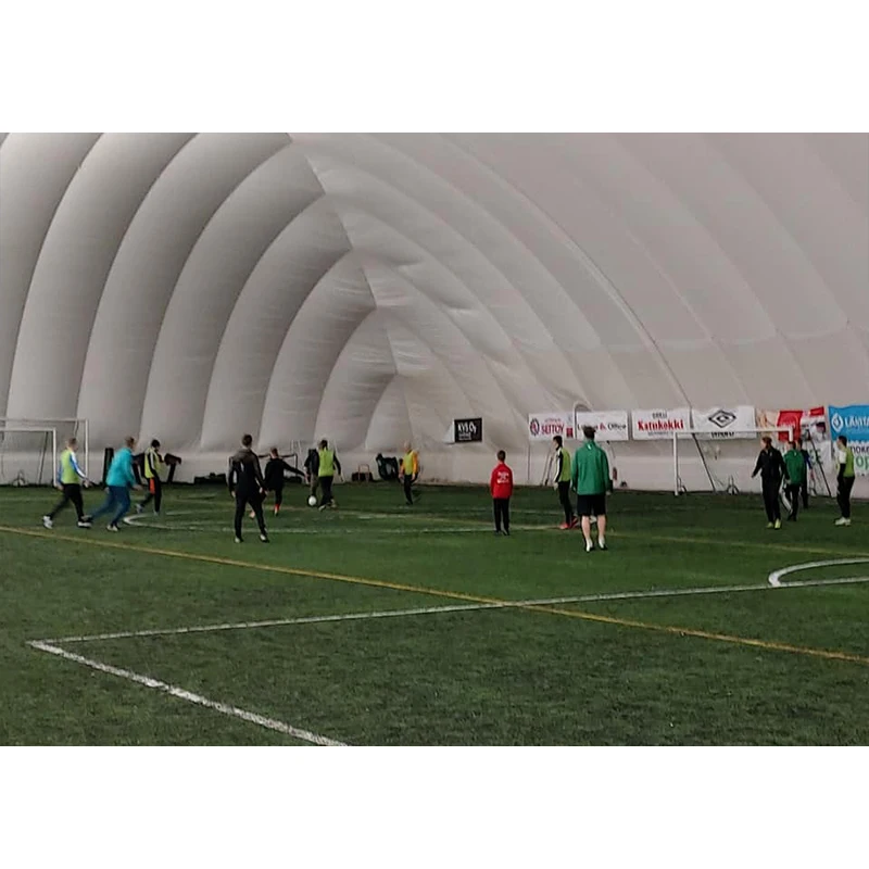 Outdoor PVC Coated Fabric Waterproof Football Inflatable Tent Large PVDF Membrane Roof Cover Structure Sports Air Domes for Sale