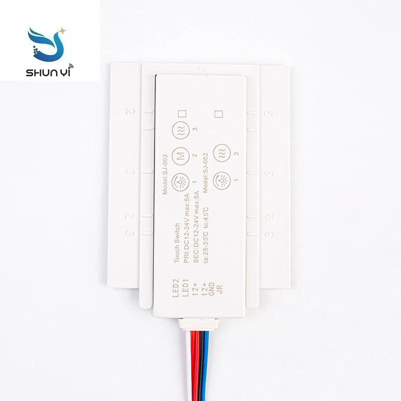 Smart Switch Double Bond Single Double Color Led Dimmer Touch Sensor Switch For Hotel Bathroom Antifogging