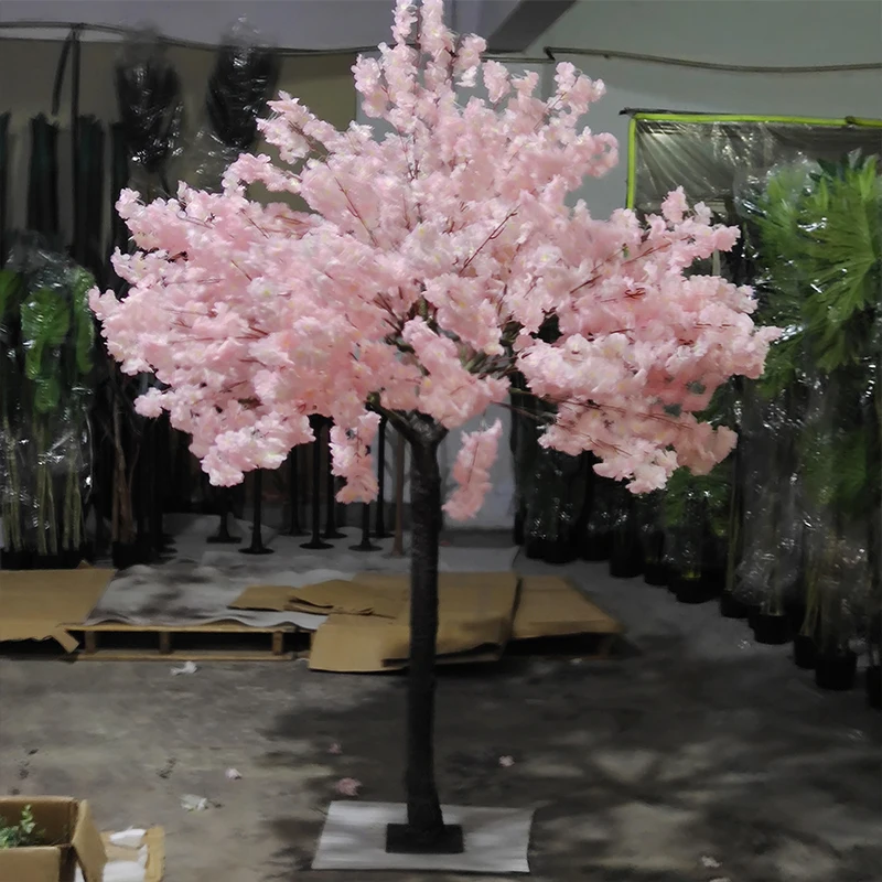 I50 Decorative Light Pink Cheery Blossom Tree Artificial Outdoor Shade Trees
