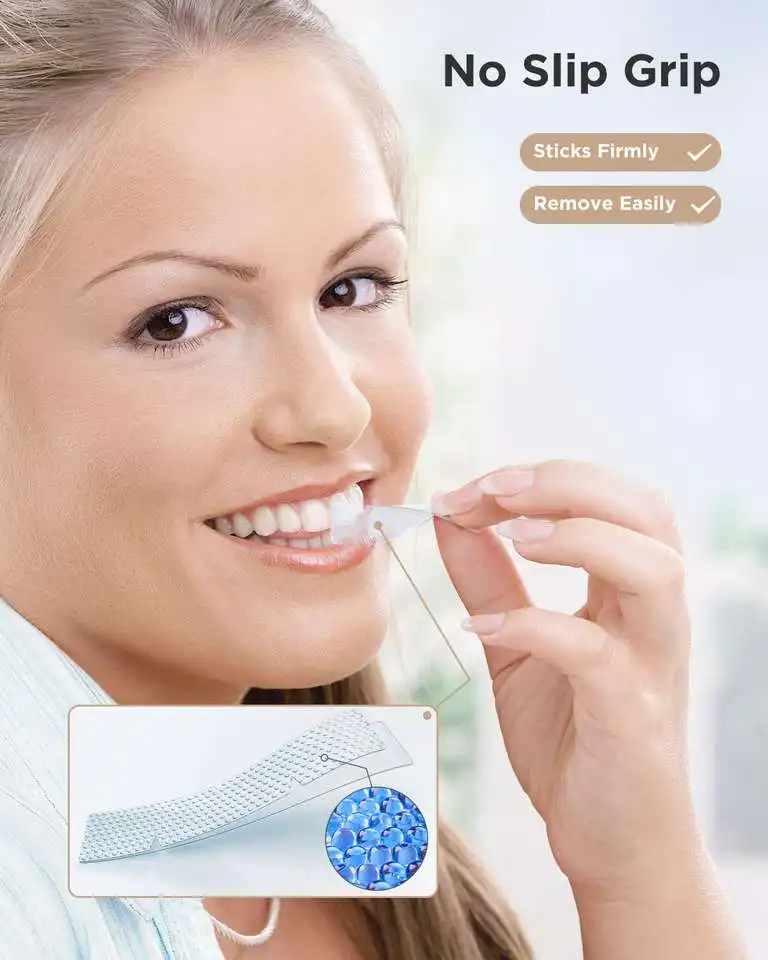 Dental Private Logo Teeth Whitening Strip Kit For Stain Removal Bleaching Care Cleaning Blanchiment Tooth Strip