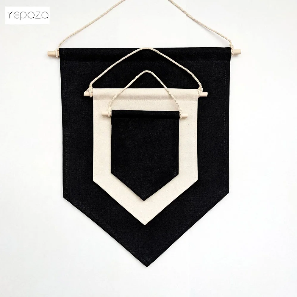 Cheap promotion cotton canvas vary size custom blank hanging banner logo christmas canvas banner