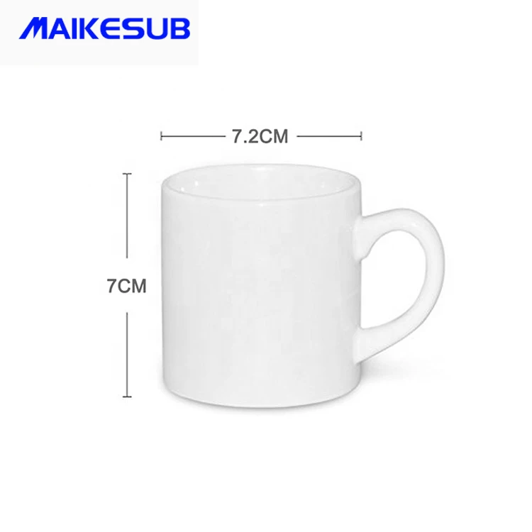 sublimation ceramic mug 6oz customized picture round handle sublimation blank coffee mugs