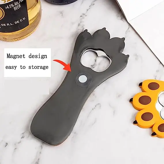 3D Cartoon Cute Custom Magnetic Soft PVC Rubber Bottle Opener Plastic Bottle Opener