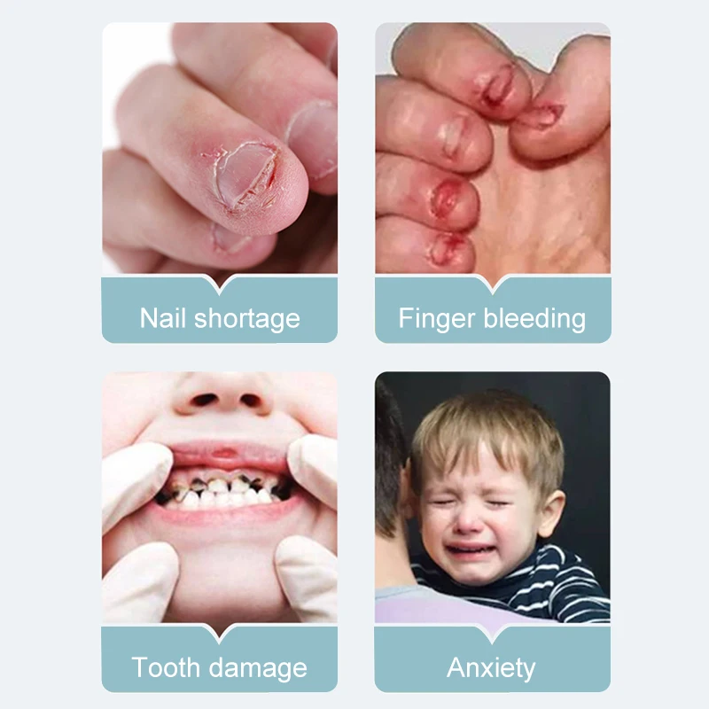 lanthome baby private label nail care anti toddle eating finger sucking stop nail biting for toddler