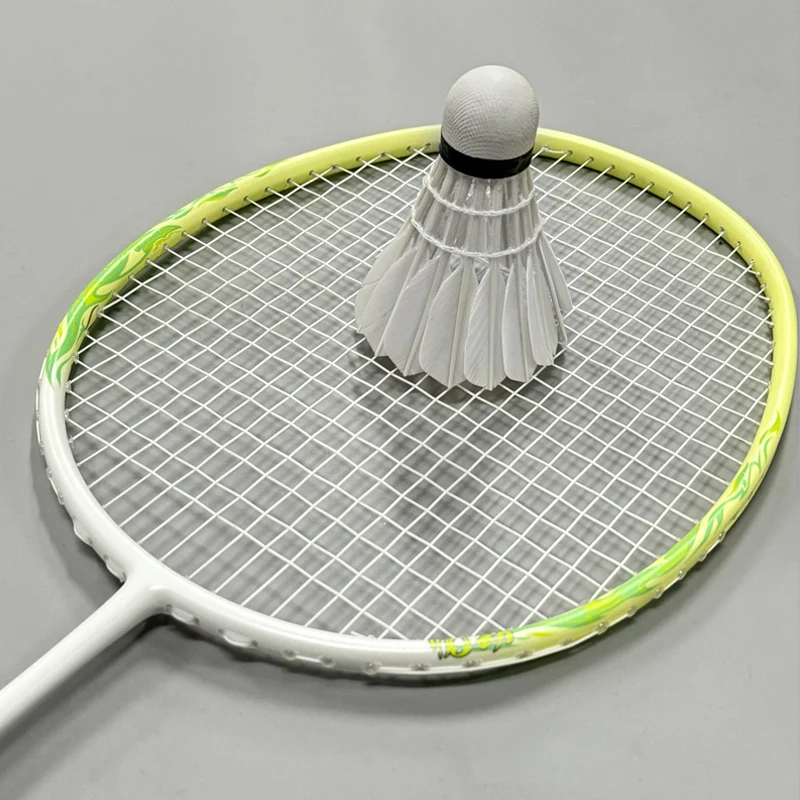Professional 4U Balanced Badminton Racket with PU Grip All-Carbon Design