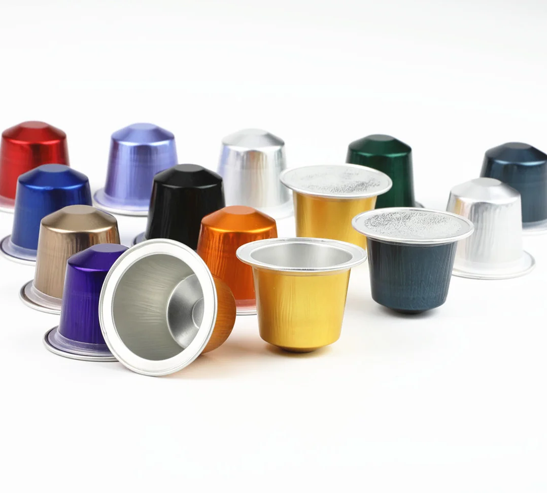Высококачественная алюминиевая фольга пустые капсулы для кофе Nespresso