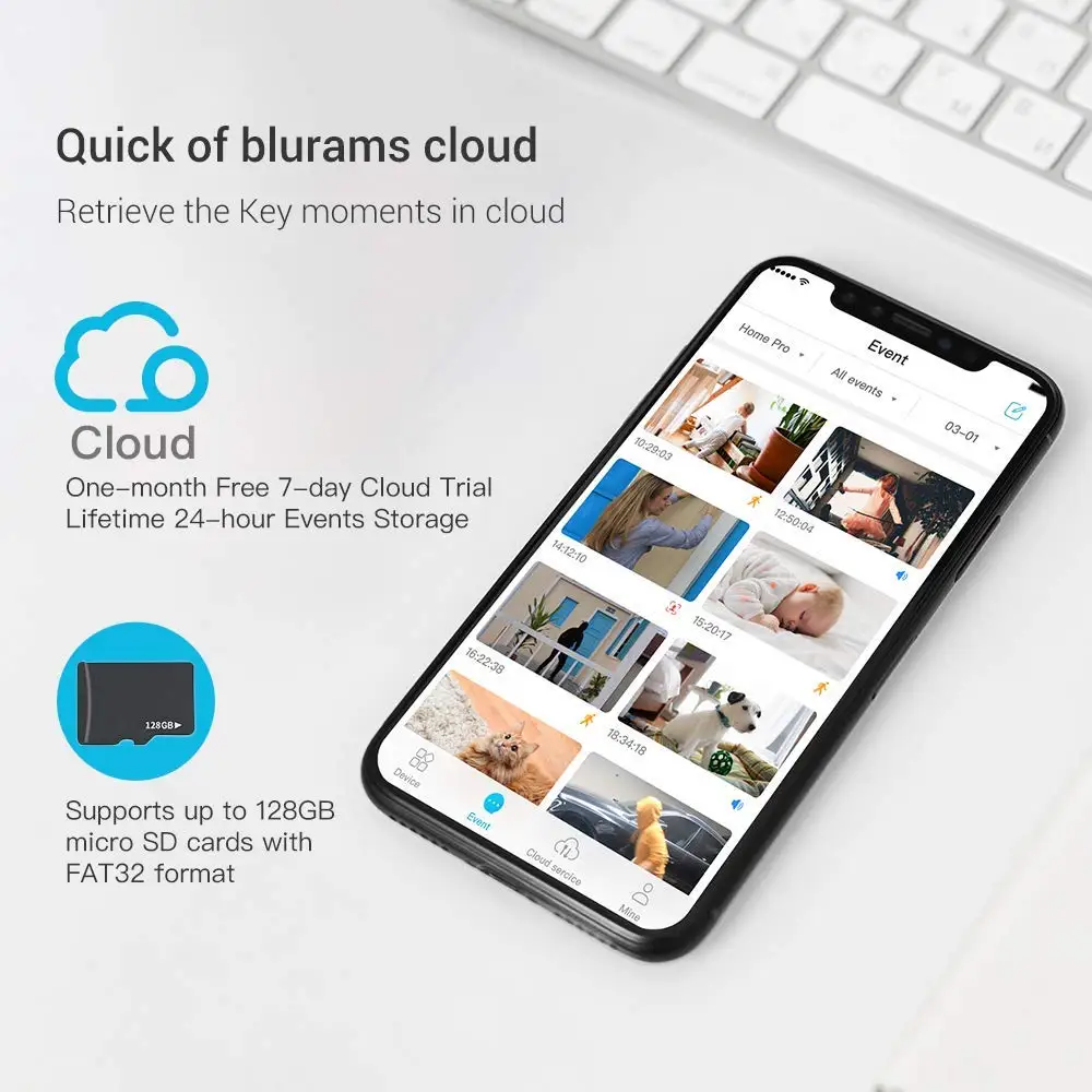 Wholesale Home Security Remote Control Motion Detection Camara De Seguridads 3MP Digital Baby Monitor Camera