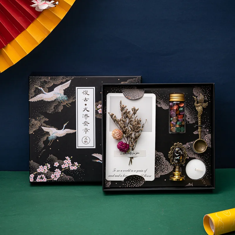 New Retro Customs Wax Seal Stamp Kit for Wedding Invitation