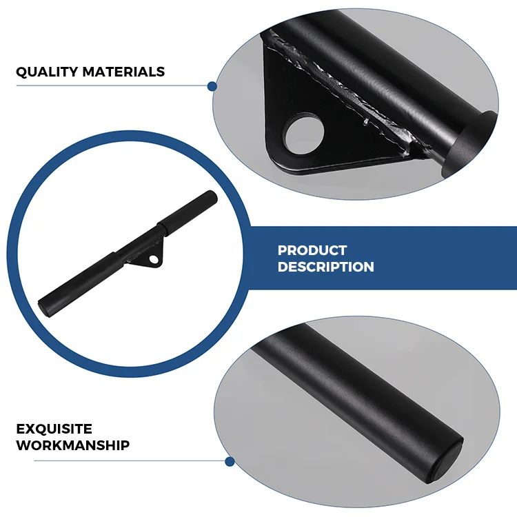 Fitness Bar Exercise Handles Workout Bars Tricep Press Household Tools Attachment Down Cable Pulley Muscle Trainer