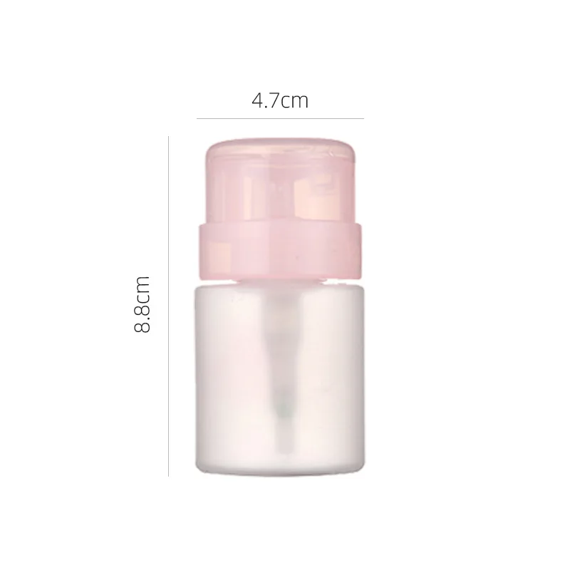 Manicure implement pump bottle Powder cover capacity with lock  bottles nail polish remover Cleansing water Clean water bottles