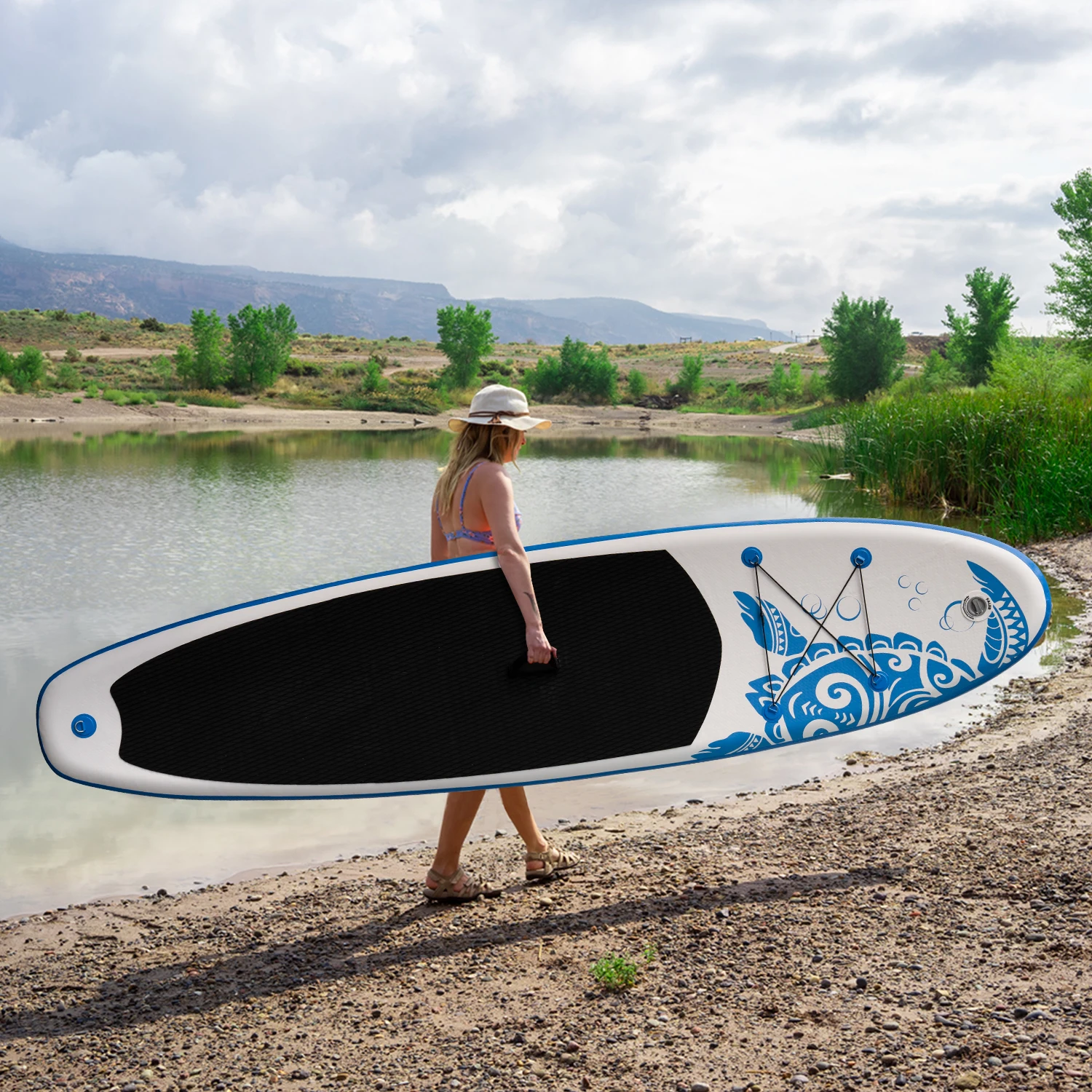 Fly Eagle High Quality Inflatable SUP Board Ready to Ship Stand-Up Paddle Board for Unisex Water Sports Wholesale Manufacturer