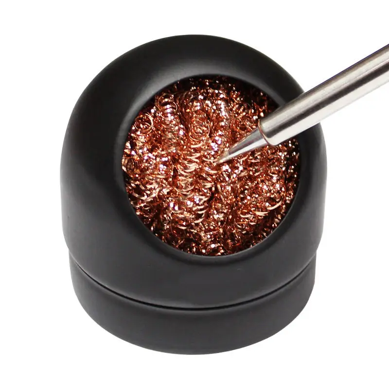 Cleaning Ball Desoldering Soldering Iron Mesh Filter Cleaning Nozzle Tip Copper Wire Cleaner Ball Metal Dross Box Clean Ball