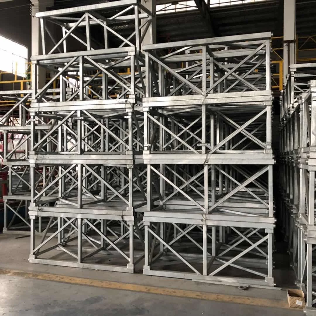 high work efficiency construction mast climbing working platform