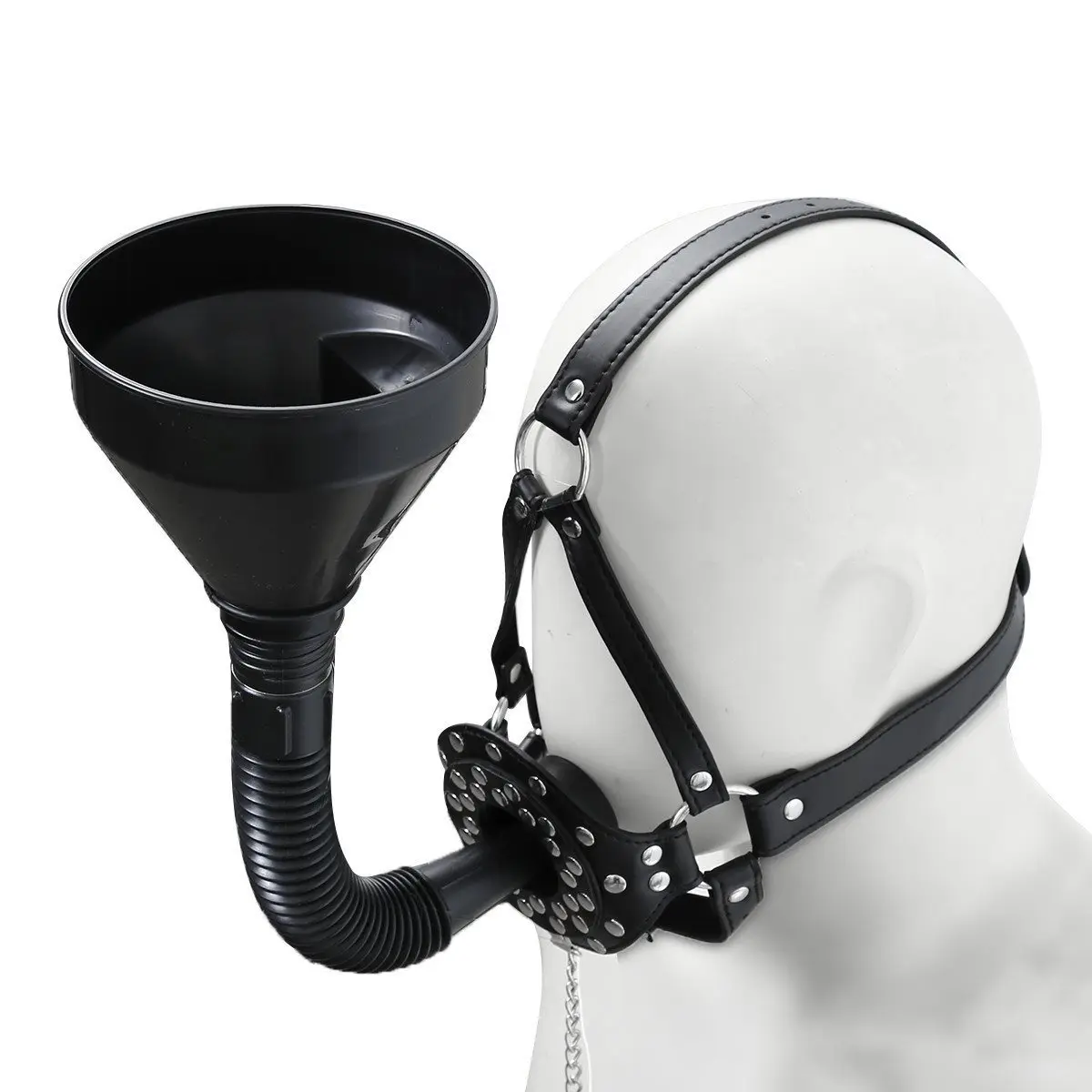Sex Toys With Water Mouth Flail Mouth Plug With Nails Pu Harness Open Mouth Funnel Sm Sex