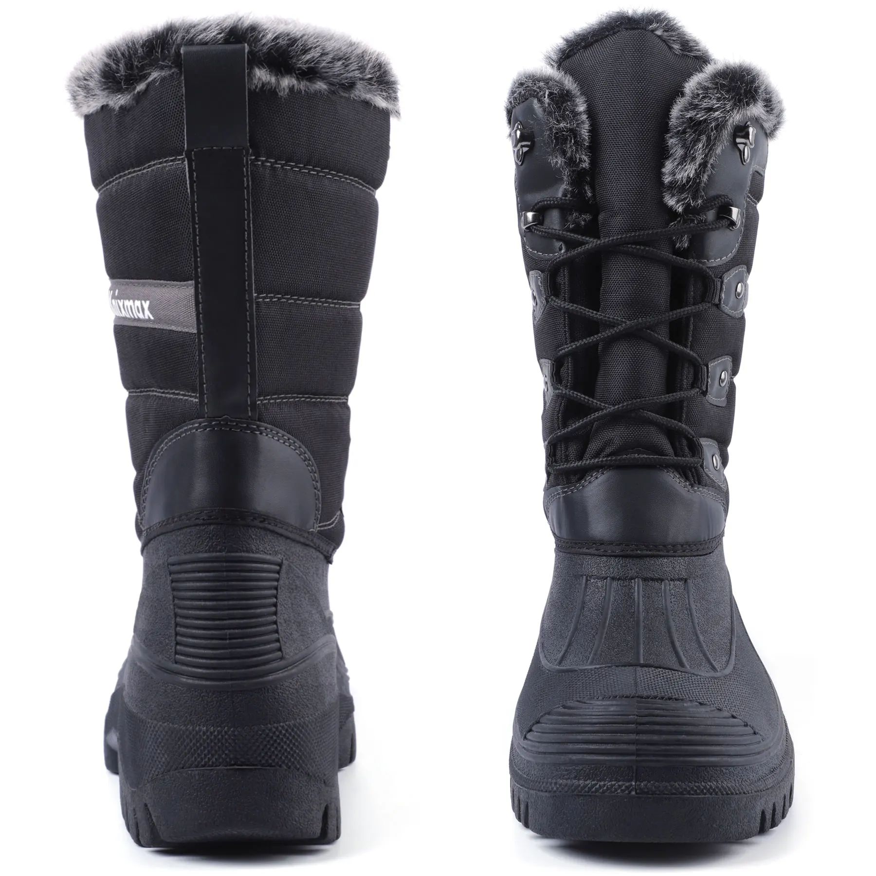 New style  MOQ 1 black antislip winter shoes hiking boots waterproof outdoor women snow boots