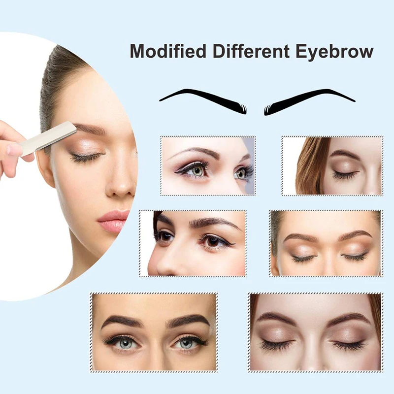 Exfoliating Beauty Tool, Eyebrow Razor Set, 4 counts, Blister Package