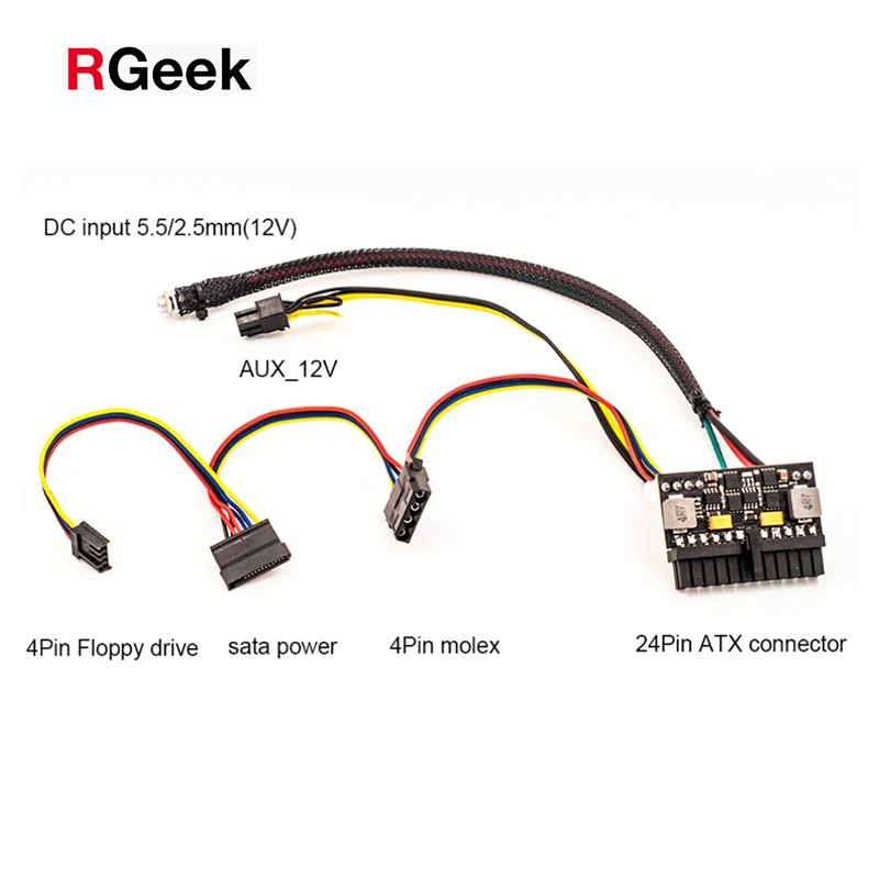  RGeek DC 12 В вход 150 Вт Выход мини ITX Pico PSU ATX ПК переключатель модуль
