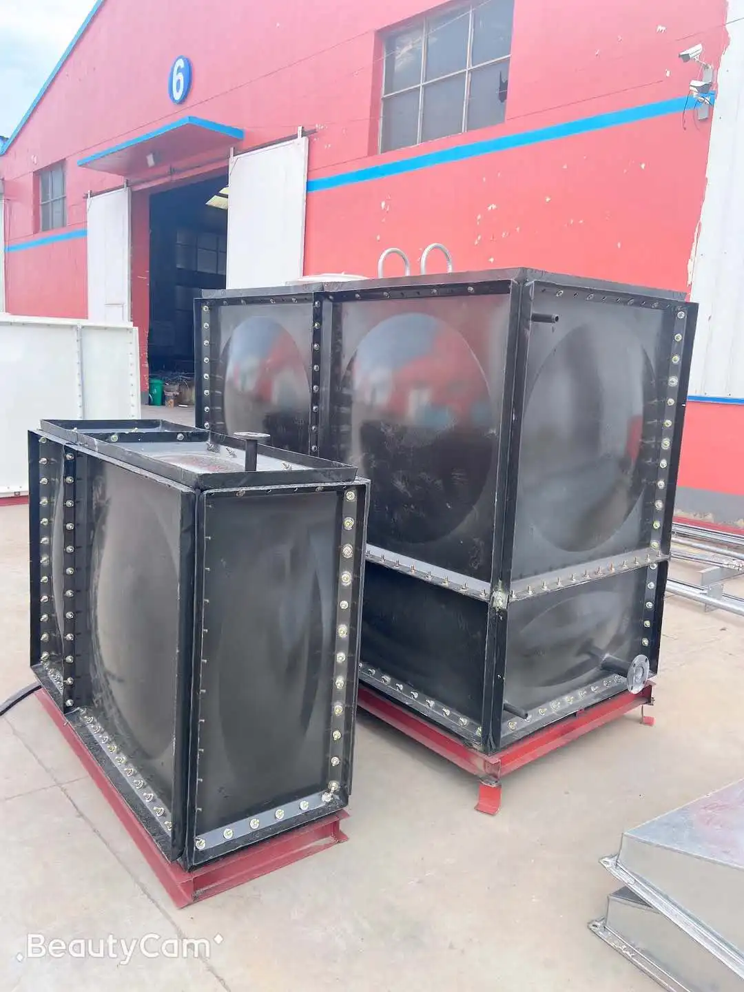 400 CBM anti corrosion enamel treated steel waste water storage water tank glass fused steel water tank